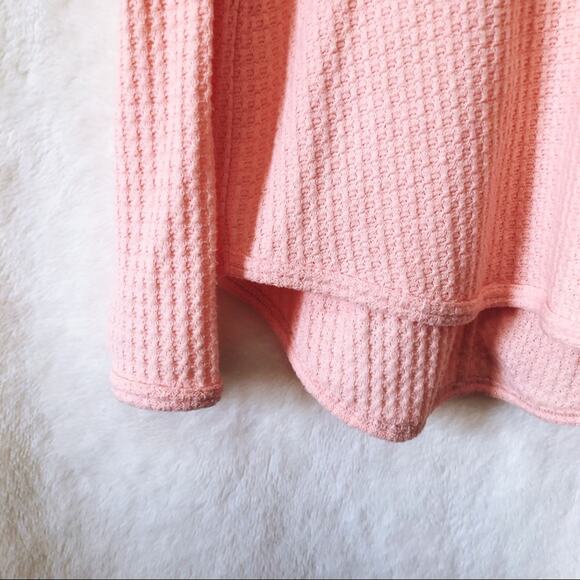 Cupio Blush Peach Soft High Low Hoodie - Picture 12 of 15